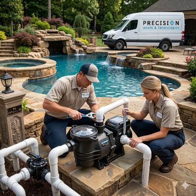 Pool Pump Installation - Precision Pools Landscape - Precision Pools Landscape Pool Pump Installation