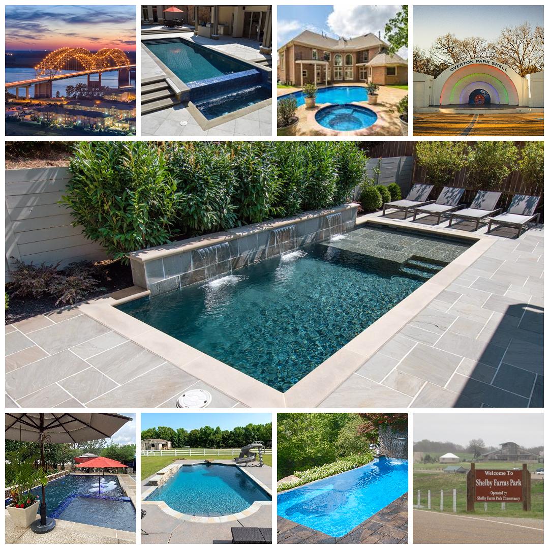 Reliable Pool Service in Memphis TN - Precision Pools Landscape - Precision Pools Landscape Memphis, TN riverfront skyline, the home city of Precision Pools and Landscape pool service