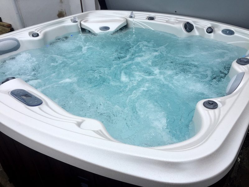 Clean, working backyard hot tub in Memphis after repair